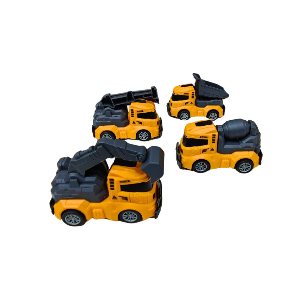 Lot de 4 Camionnettes de Chantier