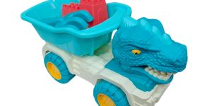 Camion benne dinosaur avec kit de plage