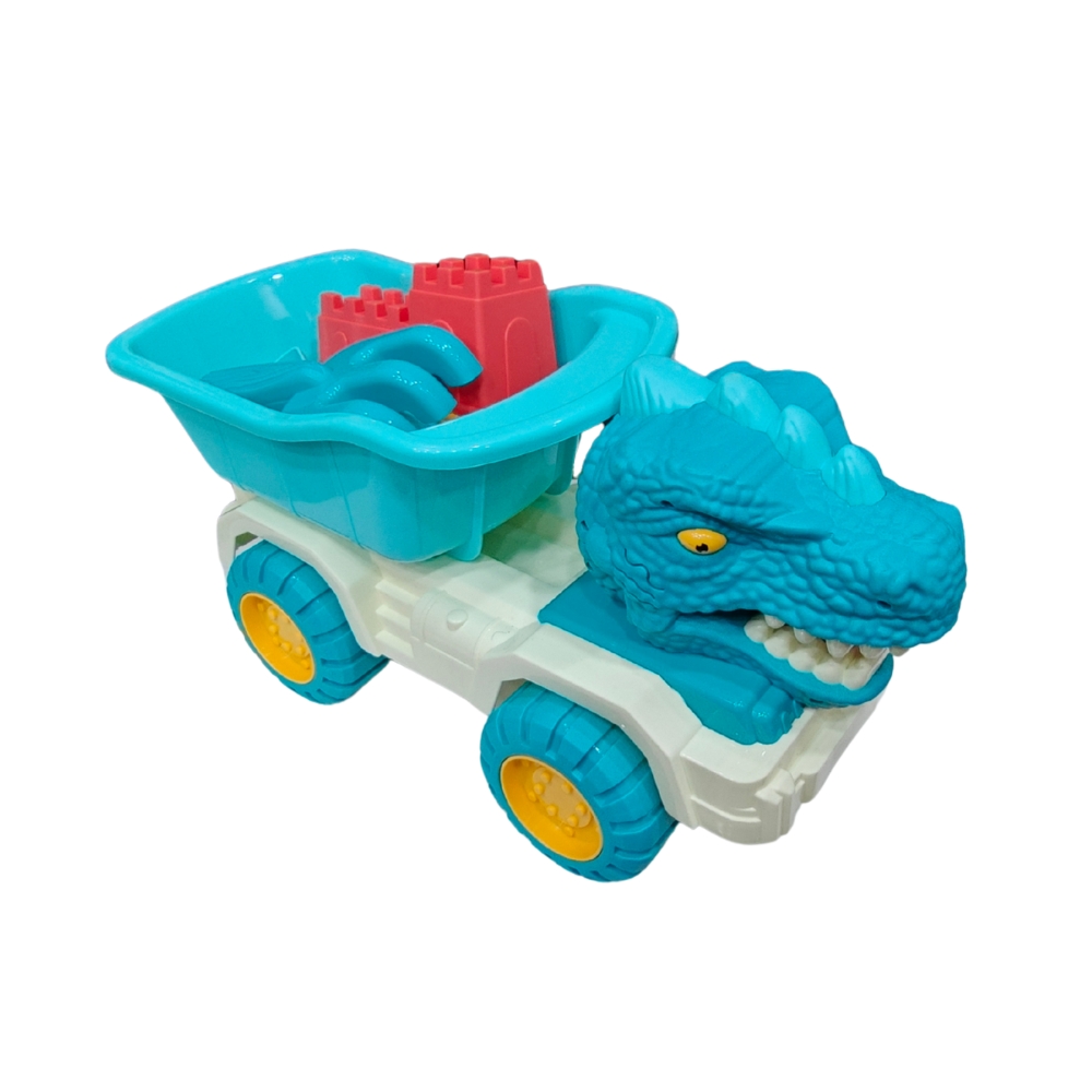 Camion benne dinosaur avec kit de plage