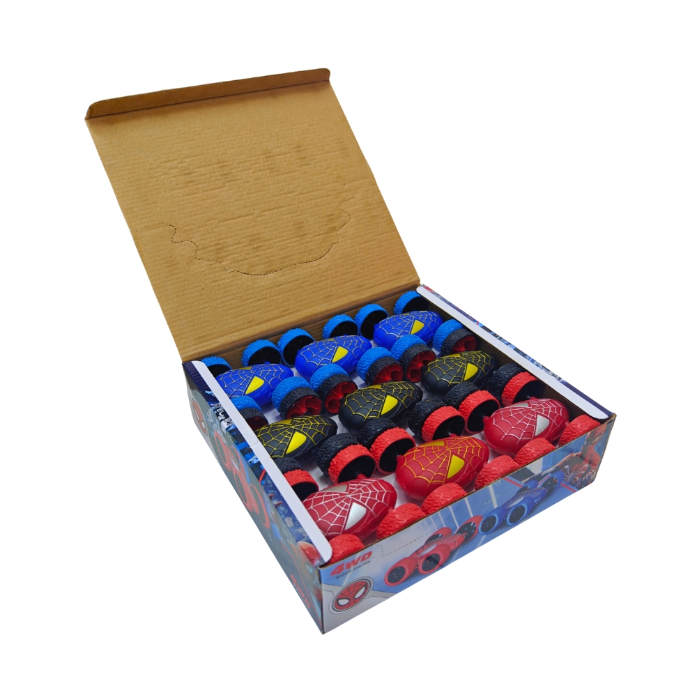 Carton de Mini Voitures Spider-Man – 18 pièces